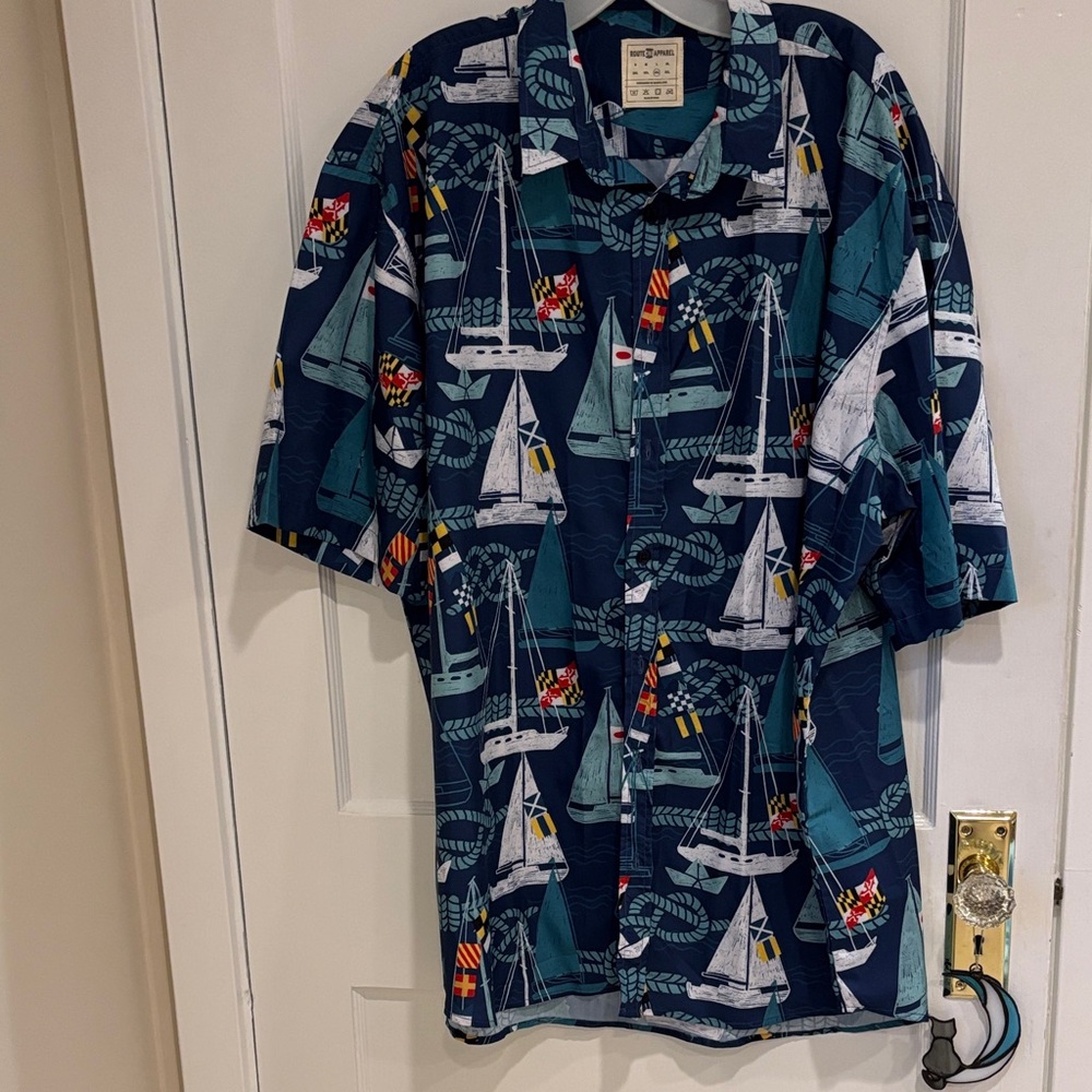 Sailing Adventure Men's Button Down Shirt